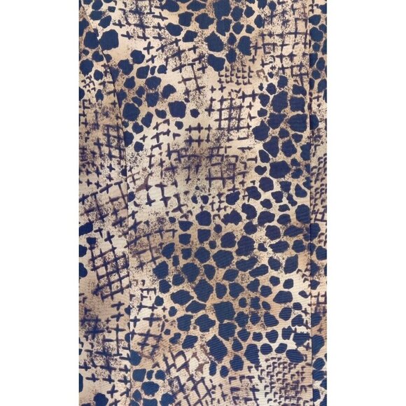 VTG 90s Brown Leopard Print Shirt Jacket Blazer by MHM Woman Sz 2X Career Office - Picture 8 of 9